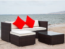 Load image into Gallery viewer, 3 Piece Patio Sectional Wicker Rattan Outdoor Furniture Sofa Set