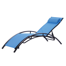 Load image into Gallery viewer, 2PCS Set Chaise Lounges Outdoor Lounge Chair Lounger Recliner Chair For Patio Lawn Beach Pool Side Sunbathing