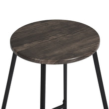 Load image into Gallery viewer, 27 Inch Counter Height Bar Stools Set of 2, Armless Counter Stools MDF Seat with Metal Legs for Dining Room Kithchen Bar