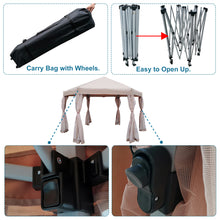 Load image into Gallery viewer, 13 Ft. W x 13 Ft. D x 9.2ft Pop-Up Gazebo Tent Outdoor Canopy Hexagonal Canopies Gazebos & Pergolas 6 Sided for Patio Garden Backyard Sun Shelter BBQ Garden Events with Strong Steel Frame Storage Bag