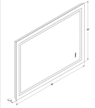 Load image into Gallery viewer, 36*48 Led mirror 3 brightness x 3 colors Anti-fog