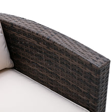 Load image into Gallery viewer, 6 PCS Rattan Sectional Set and table with storage