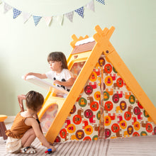 Load image into Gallery viewer, Kids Play Tent - 4 in 1 Teepee Tent with Stool and Climber, Foldable Playhouse Tent for Boys & Girls