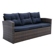 Load image into Gallery viewer, 6 PCS Rattan Sectional Set and table with storage