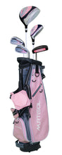 Load image into Gallery viewer, 11-13 years old child's RH golf club 5-piece set pink