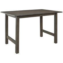 Load image into Gallery viewer, TOPMAX Farmhouse 5-Piece Wood Dining Table Set for 4, Kitchen Furniture Set with 4 Upholstered Dining Chairs for Small Places, Gray Table+Gray Chair