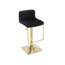 Load image into Gallery viewer, SUPERJARE Bar Stools - Swivel Barstool Chairs with Back, Modern Pub Kitchen Counter Height,velvet