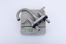 Load image into Gallery viewer, 2-Handle 4-Inch Brushed Nickel Bathroom Faucet, Bathroom Vanity Sink Faucets with Pop-up Drain and Supply Hoses