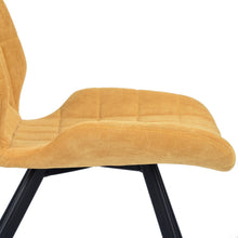 Load image into Gallery viewer, Fabric Dining Chairs, Yellow (Set of 2)