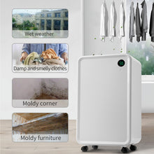 Load image into Gallery viewer, 3,000 Sq. Ft. Dehumidifier with 2L Water Tank, Auto or Manual Drain, 30 Pint Dehumidifier for Medium to Large Rooms and Basements