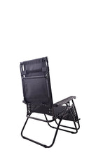 Load image into Gallery viewer, Outdoor Zero gravity Chair lounge patio Canopy Sunshade Cup tray Black Two case