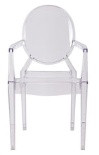 Load image into Gallery viewer, Pair of Accent Transparent Dining Chair armless Clear See Through (set of two)