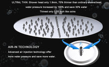 Load image into Gallery viewer, Shower System Shower Faucet Combo Set Wall Mounted with 10" Rainfall Shower Head and handheld shower faucet, Chrome Finish Shower Faucet Rough-In