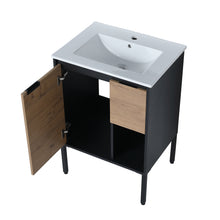Load image into Gallery viewer, 24 Inch Bathroom Vanity Ceramic Sink,24x18