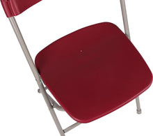 Load image into Gallery viewer, BTExpert 5 Piece Folding Card Table Portable & Chair Set, 34" Square White Granite Plastic Table Portable, 4 Adult Red Chairs for board games nights gatherings party home indoor outdoor lightweight