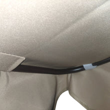 Load image into Gallery viewer, 3 Person Outdoor Patio Swing,Steel Frame Textilene Seats Steel Frame Swing Chair,Beige