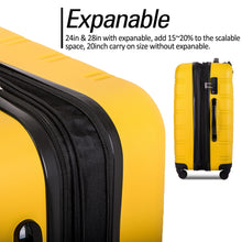 Load image into Gallery viewer, 3 Piece Luggage Set Hardside Spinner Suitcase with TSA Lock 20" 24' 28" Available