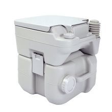 Load image into Gallery viewer, 5.3 Gallon 20L Flush Outdoor Indoor Travel Camping Portable Toilet for Car, Boat, Caravan, Campsite, Hospital,Gray
