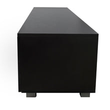 Load image into Gallery viewer, Black TV Stand for 70 Inch TV Stands, Media Console Entertainment Center Television Table, 2 Storage Cabinet with Open Shelves for Living Room Bedroom
