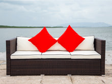 Load image into Gallery viewer, 3 Piece Patio Sectional Wicker Rattan Outdoor Furniture Sofa Set