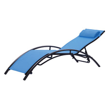 Load image into Gallery viewer, 2PCS Set Chaise Lounges Outdoor Lounge Chair Lounger Recliner Chair For Patio Lawn Beach Pool Side Sunbathing