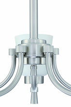 Load image into Gallery viewer, 5-Light Shaded Classic Brushed Nickle Finish Chandelier