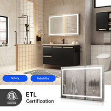 Load image into Gallery viewer, 28“*36” LED Lighted Bathroom Wall Mounted Mirror with High Lumen+Anti-Fog Separately Control+Dimmer Function