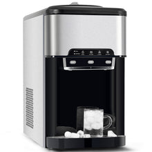 Load image into Gallery viewer, 3 in 1 Water Dispenser with Ice Maker Countertop, Portable Water Cooler, Quick 6 Mins Ice-making, Hot & Cold Water and Ice, Top Loading or Bottleless, Stainless Steel