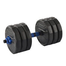 Load image into Gallery viewer, (Total 58lbs, 29lbs each) Adjustable Dumbbell Barbell Weight Pair TOTAL 58 LBS, Dumbells weights Set, Free Weights Dumbbells 2 in 1 sets with connector, Adjustable Weights Dumbbells Set for Home Gym
