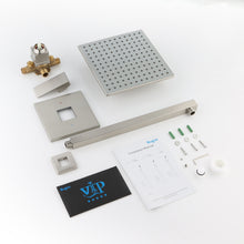 Load image into Gallery viewer, 10 Inch Rain Shower Head System Shower Combo Set Bathroom Wall Mount Mixer Shower Faucet Rough-In Valve and Shower Arm Included