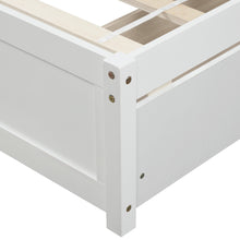 Load image into Gallery viewer, Twin Platform Storage Bed Wood Bed Frame with Two Drawers and Headboard, White (Previous SKU: SF000062KAA)