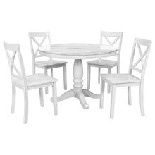 Load image into Gallery viewer, Orisfur. 5 Pieces Dining Table and Chairs Set for 4 Persons, Kitchen Room Solid Wood Table with 4 Chairs