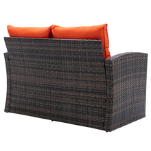 Load image into Gallery viewer, 6 PCS Rattan Sectional Set and table with storage