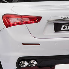 Load image into Gallery viewer, Maserati-Licensed 12V Kids Ride On Car, Electric Vehicle with Remote Control, MP3, USB, Music, Horn, LED Lights, Openable Doors, White