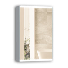 Load image into Gallery viewer, 20\'\'x 26\'\'LED Lighted Bathroom Medicine Cabinet with Mirror, Surface Lighted Medicine Cabinet,Dimmable,Adjustable Shelves,Intelligent Switch Medicine Cabinet, Aluminum Frame,Left opening door