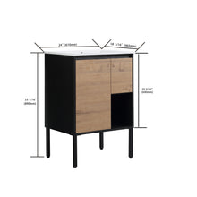 Load image into Gallery viewer, 24 Inch Bathroom Vanity Ceramic Sink,24x18