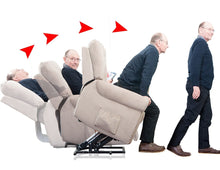Load image into Gallery viewer, 【ONLY SELL TO PICK UP BUYER】TREXM Heavy-Duty Power Lift Recliner Chair with Built-in Remote and 2 Castors (Beige)