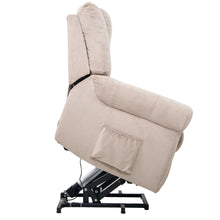 Load image into Gallery viewer, 【ONLY SELL TO PICK UP BUYER】TREXM Heavy-Duty Power Lift Recliner Chair with Built-in Remote and 2 Castors (Beige)