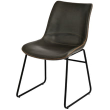 Load image into Gallery viewer, TREXM Vintage Armless Leatherier Dining Stools Indoor Dining Chairs Set of 2 (Gray)