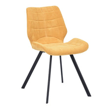 Load image into Gallery viewer, Fabric Dining Chairs, Yellow (Set of 2)