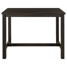 Load image into Gallery viewer, TOPMAX 3 Pieces Rustic Wooden Counter Height Dining Table Set with 2 Upholstered Benches for Small Places, Espresso+ Beige