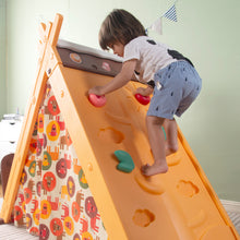 Load image into Gallery viewer, Kids Play Tent - 4 in 1 Teepee Tent with Stool and Climber, Foldable Playhouse Tent for Boys & Girls