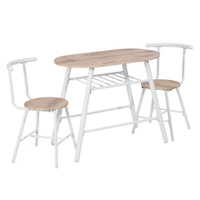 Load image into Gallery viewer, 3 - Piece Breakfast Nook Dining Set - oak & white