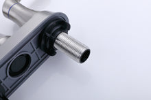 Load image into Gallery viewer, 2-Handle 4-Inch Brushed Nickel Bathroom Faucet, Bathroom Vanity Sink Faucets with Pop-up Drain and Supply Hoses