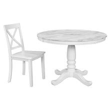 Load image into Gallery viewer, Orisfur. 5 Pieces Dining Table and Chairs Set for 4 Persons, Kitchen Room Solid Wood Table with 4 Chairs