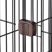 Load image into Gallery viewer, 31” Length Furniture Style Pet Dog Crate Cage End Table with Wooden Structure and Iron Wire and Lockable Caters, Medium Dog House Indoor Use.