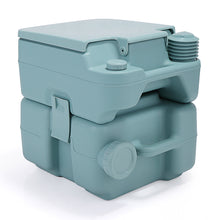 Load image into Gallery viewer, 5.3 Gallon 20L Flush Outdoor Indoor Travel Camping Portable Toilet for Car, Boat, Caravan, Campsite, Hospital,Green