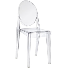 Load image into Gallery viewer, Pair of Accent Transparent Dining Chair armless Clear See Through (set of two)