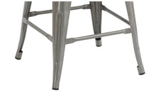 Load image into Gallery viewer, 30" Industrial Clear Metal Antique Rustic height Bar Stool Chair High Back Set of 4