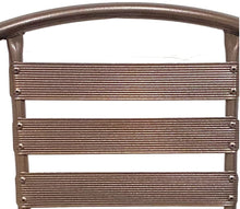 Load image into Gallery viewer, BTExpert Indoor Outdoor Set of 5 Bronze Restaurant Metal Aluminum Slat Stack Chairs Lightweight